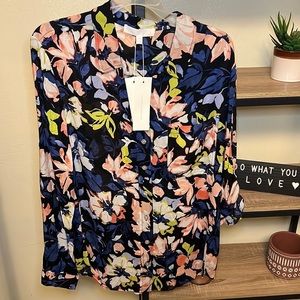 Adyson Parker Floral Blouse - Black, Pink, Blue, Yellow